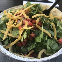 The salad is pretty much a deconstructed burrito and I'm okay with that The salad is pretty much a deconstructed burrito and I'm okay with that