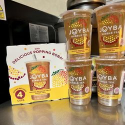 Walmart Supercenter - Joyba Mango Passion Fruit Green Tea Bubble Tea with boba pearls.