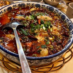 Red Cliff - Suchuan boiled basa in fragrant chili soup