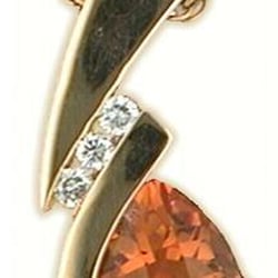 Laney's Diamonds and Jewelry - This citrine pendant is an example of one of the styles of jewelry we offer at Laney's.