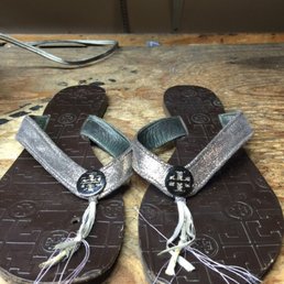 My favorite sandals before repair. My favorite sandals before repair.