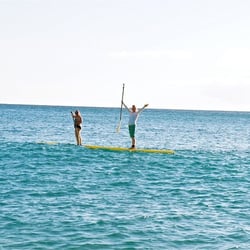 West Oahu SUP & Surf - First time paddling and loving it!