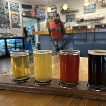 Backslope Brewing - Flight - Breweries Near Me - Columbia Falls, Montana