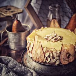 Cake and Flour - Almond honey cheesecake.