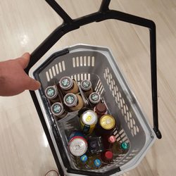 Rite Aid - I like that my basket has wheels so if it gets too heavy I can pull it.