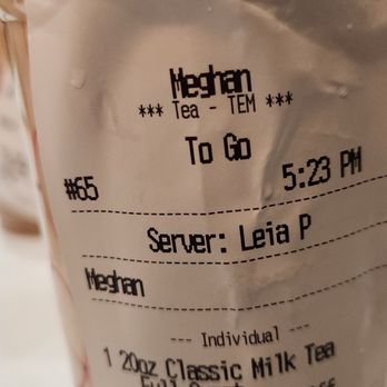 Tastea  - Classic milk Tea - Bubble Tea Near Me - Temecula, California