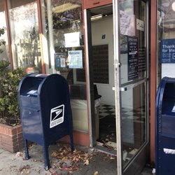 US Post Office - Open for postal box access, service windows closed.