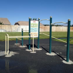 Autumn Winds Park - Angle bar and hurdle exercises