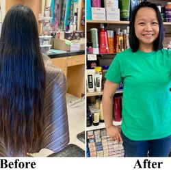 United Hair Salon - Haircut From Long Hair to Short!
Done by Sam