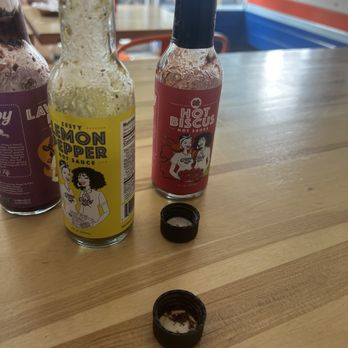 The Crabby Shack - The Hot Biscus was my favorite hot sauce option they had! - Seafood Near Me - Brooklyn, New York