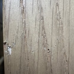 west elm - Chipped veneer.