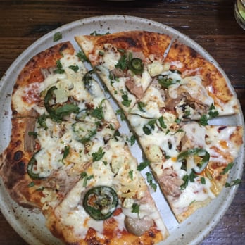 Tigerlily - Naan flatbread with pork, cauliflower, cilantro, jalepenos - Indian Near Me - Berkeley, California Tigerlily - Naan flatbread with pork, cauliflower, cilantro, jalepenos - Indian Near Me - Berkeley, California