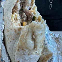 Potato and egg burrito