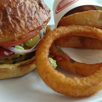 Beaver Dam - Cheeseburger and onion rings - Cafeteria Near Me - Bend, Oregon Beaver Dam - Cheeseburger and onion rings - Cafeteria Near Me - Bend, Oregon
