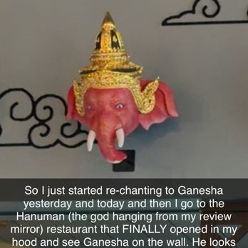 Hanuman Thai Eatery - Ganesha the elephant headed god - Thai Near Me - Orange, California