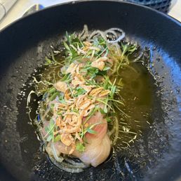 Hamachi crudo