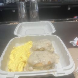 Biscuits and gravy w/ eggs Biscuits and gravy w/ eggs