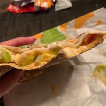 Taco Bell - A crunchwrap ...with no crunch - they forgot to put the tostada shell in here. Wtf? - Fast Food Near Me - Little Falls, New Jersey