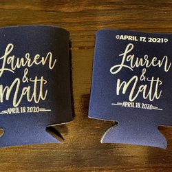 Original Koozie (left) & revised Koozie (right)