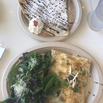 Crepe Crazy - Nutella crepe & Chicken Pesto crepe - Creperies Near Me - Austin, Texas