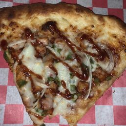 BBQ Chicken pizza slice BBQ Chicken pizza slice