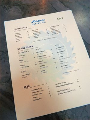 Menu photo 1 Hardware Coffee San Francisco, CA