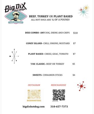 Menu photo 3 Big Dix Hot Dogs West Hollywood, CA Menu photo 3 Big Dix Hot Dogs West Hollywood, CA