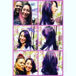 Dae'na Beauty - Freshening up the purple do! Dae'na is the best!