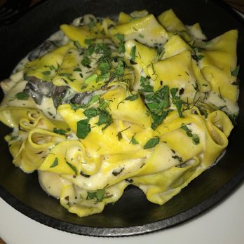 Wink - Escargot with pasta and mushroom cream sauce - New American Near Me - Austin, Texas Wink - Escargot with pasta and mushroom cream sauce - New American Near Me - Austin, Texas