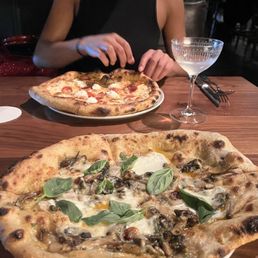 Burrata Pie, pepperoni pizza Burrata Pie, pepperoni pizza