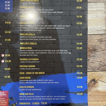 Chamos Bar and Grill - House specials - Latin American Near Me - Katy, Texas