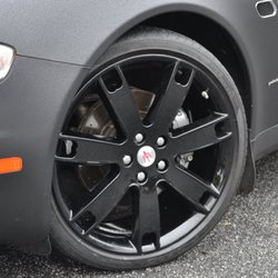 Alloy Wheel Repair Specialists of Kansas City - black painted wheels