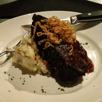 Del Frisco's Grille - Mesquite smoked pork chop with mashed potatoes - New American Near Me - Hoboken, New Jersey