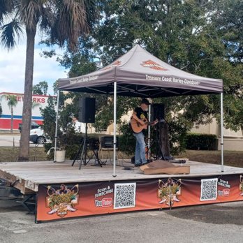 Treasure Coast Harley-Davidson - Stage for Live Music - Motorcycle Dealers Near Me - Stuart, Florida Treasure Coast Harley-Davidson - Stage for Live Music - Motorcycle Dealers Near Me - Stuart, Florida
