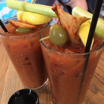 Southgate - Kimchi Bloody Mary, came with a shot of soju - Korean Near Me - Philadelphia, Pennsylvania