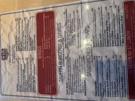 Menu photo 5 Top Dawg Tavern Bethlehem, GA