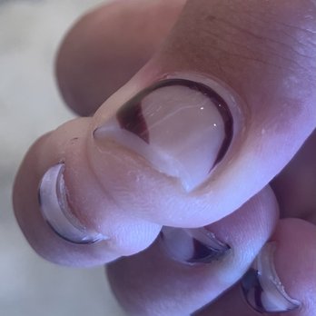 Oscar Nail Lounge - Gap between natural nail and tips - Nail Salons Near Me - Plano, Texas Oscar Nail Lounge - Gap between natural nail and tips - Nail Salons Near Me - Plano, Texas