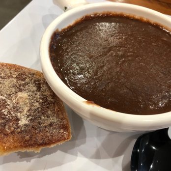 Pressed Cafe Burlington - A bowl of black bean soup with a tuscan roll. - Breakfast & Brunch Near Me - Burlington, Massachusetts Pressed Cafe Burlington - A bowl of black bean soup with a tuscan roll. - Breakfast & Brunch Near Me - Burlington, Massachusetts