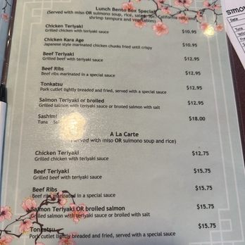 Simon's Sushi - Menu July 2026 - Japanese Near Me - Plano, Texas