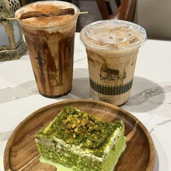 Delah Coffee  - Pistachio milk cake, date latte - Coffee & Tea Near Me - San Diego, California