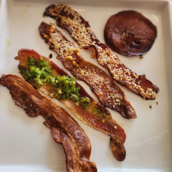 Immigrant Son Caffe - Bacon flight - New American Near Me - Ventura, California