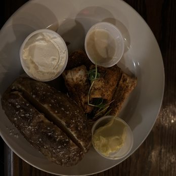 Fish Camp On Lake Eustis - Mahi, baked potatoes. - Seafood Near Me - Tavares, Florida