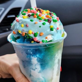 Kiraboos Shaved Ice - Rainbow road snowcone topped with nerd candy. - Shaved Ice Near Me - St. Peters, Missouri Kiraboos Shaved Ice - Rainbow road snowcone topped with nerd candy. - Shaved Ice Near Me - St. Peters, Missouri