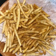 Photo of Firestone Grill - San Luis Obispo, CA, United States. Close up of the fries w/ extra seasoning!
