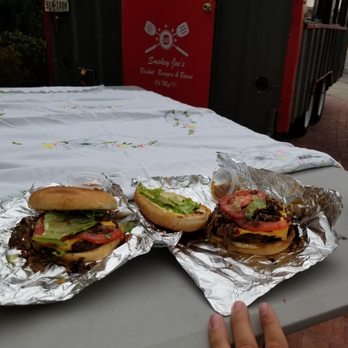 Smokey Joe's - two burgers on aluminum foil - Food Trucks Near Me - El Paso, Texas Smokey Joe's - two burgers on aluminum foil - Food Trucks Near Me - El Paso, Texas