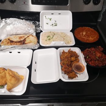 Y-Not Indian - a variety of food items - Fast Food Near Me - Edmonton, Alberta