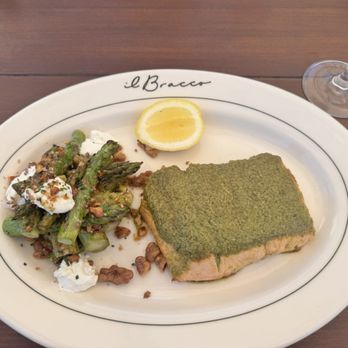 il Bracco - Pesto crusted salmon - Italian Near Me - Dallas, Texas il Bracco - Pesto crusted salmon - Italian Near Me - Dallas, Texas