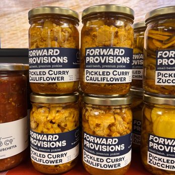 Smoking Goose - several jars of pickled curdy - Meat Shops Near Me - Indianapolis, Indiana
