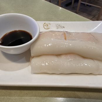 Congee Queen - Shrimp & Chive Rice Noodle Roll (missing chives) - Chinese Near Me - North York, Ontario Congee Queen - Shrimp & Chive Rice Noodle Roll (missing chives) - Chinese Near Me - North York, Ontario