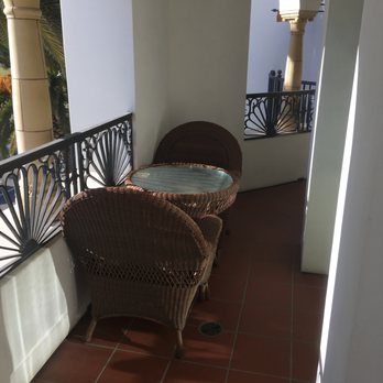 Santa Barbara Inn - One side of balcony.  The other side has a table and chairs too - Hotels Near Me - Santa Barbara, California